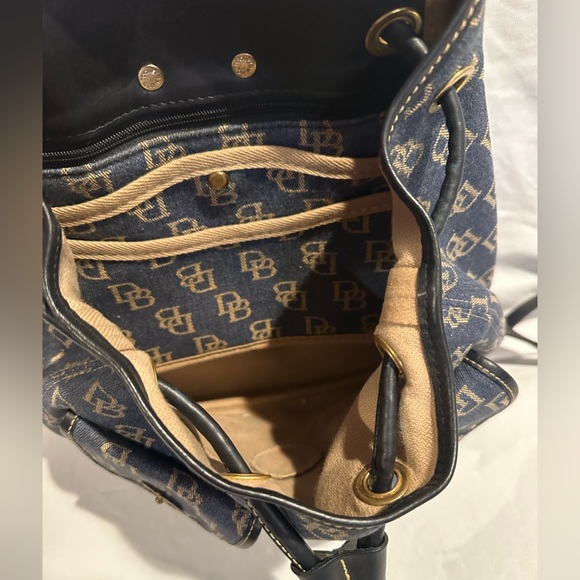 Signature Canvas Dooney & Bourke - Backpack - Blue Fabric Denim - Picture 12 of 15